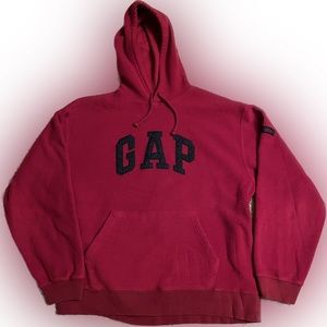 Men’s red Gap hooded sweatshirt size XL